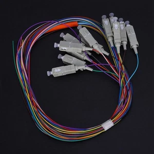 Câble Fibre Pigtail Multimode Porte-Classe Niveau 12 Pôles SC/UPC 62,5/125. - Photo 1/22