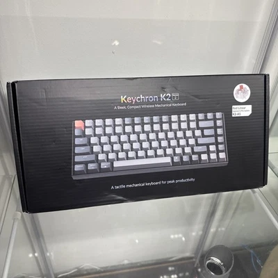 KEYCHRON K2 Version 2 Wireless  RED LINEAR Mechanical Keyboard New! - Image 1 of 4