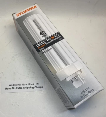 SYLVANIA DULUX 42 Watt 3000K CFL Lamp - 4 Pin G24q-4 Base - 20888 - - Image 1 of 4