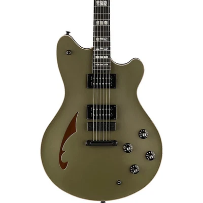 EVH SA-126 Special Semi-Hollow Electric Guitar Matte Army Drab - Изображение 1 из 4