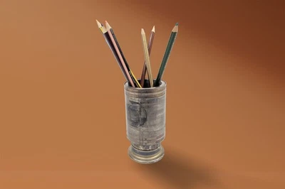 Pipe Sleeve Joint Pen Pot Small great gift for him unique christmas aviation - Image 1 of 4