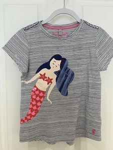 Girls Joules Mermaid T Shirt. Age 7-8. VGC - Picture 1 of 6