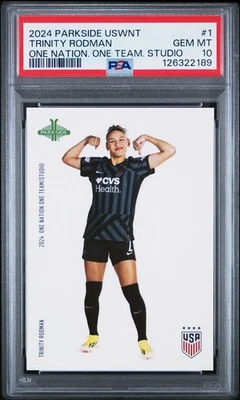2024 Parkside USWNT One Nation One Team Studio Trinity Rodman PSA 10 Gem - Image 1 of 3