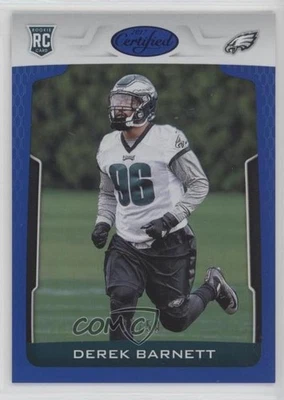 2017 Certified Rookies Mirror Blue /50 Derek Barnett #155 Rookie RC - Image 1 of 2