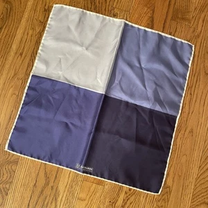 J.Z. Richards Italy 100% Silk Scarf Handkerchief Pocket Square Blue  16.5” - Picture 1 of 8