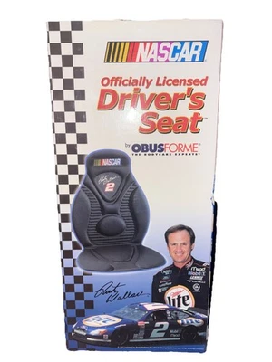 Cojín de asiento de coche para conductor ObusForme con licencia oficial NASCAR #2 oxidado Wallace Foto 1 de 4