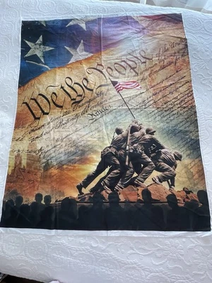 Americana “We The People” Painel de Tecido 35”W X 42” L Evie Cook David Textiles - Imagem 1 de 4