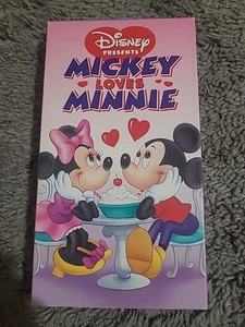 Mickey Loves Minnie (VHS, 1996) - Picture 1 of 3