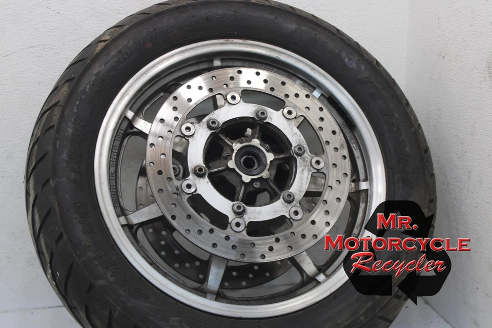 Roda dianteira reta 07-14 YAMAHA V STAR 1300 XVS1300 XVS FABRICANTE DE EQUIPAMENTO ORIGINAL 16x3.00 5KS W51 - Imagem 1 de 4