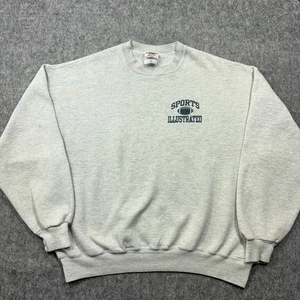 Vintage Sports Illustrated Sweatshirt Mens XL Gray Football Crewneck Jerzees 90s - Picture 1 of 7