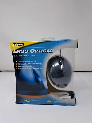 Vtg. Fellowes Ergo Optical Mouse #99935 - Image 1 of 4