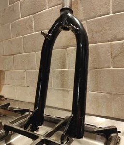 BMX forks with U-Brake lugs - Black 1/18th  - Picture 1 of 5