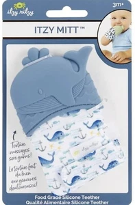 Itzy Ritzy Silicone Teething Mitt Soothing Infant Teething Mitten 3mo + NEW - Picture 1 of 4