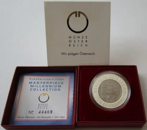 Österreich 100 Schilling 2000 Communications Silber Titan - Picture 1 of 3