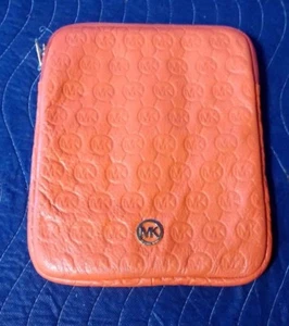 Michael Kors Persimmon Genuine Leather Ipad Case 32S2GELL3T - Picture 1 of 8