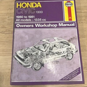 Haynes - Honda Civic 1300 (1980 to 1981) All Models Owners Workshop Manual Used - Picture 1 of 3