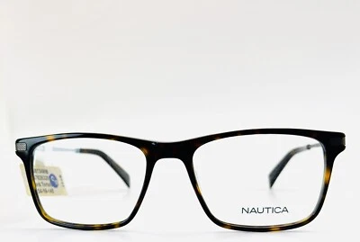 Óculos NAUTICA N8134 206 tartaruga unissex quadrado aro completo 54-18-145 B:39  - Imagem 1 de 4