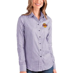 Antigua Los Angeles Lakers Purple/White Button-Up Long Sleeve (XXL) NWT - Picture 1 of 8