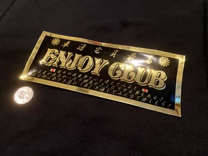 SHIRTSTUCKEDIN ENJOY CLUB CLUB STICKER CHROME GOLD SLAP DRIFT JDM 8 IN - Picture 1 of 1