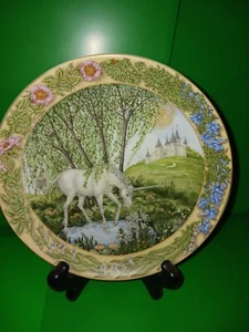 UNICORN FLOWERS SERIES MADE IN GERMANY PLATES BRAND NEW  - Picture 1 of 9
