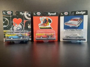 M2 Machines 71 Plymouth Hemi Cuda Red & Blue 66 CHARGER R73 R73 R74 21 Lot of 3 - Picture 1 of 8