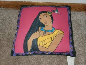 Vintage 90s Disney Pocahontas Rare Throw Decorative Pillow Plush 15"X15" Square - Picture 1 of 6
