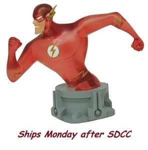 SDCC 2017 JLA SERIE ANIMADA FLASH VARIANTE BUSTO DE RESINA (WWS) Diamond Select - Imagen 1 de 2