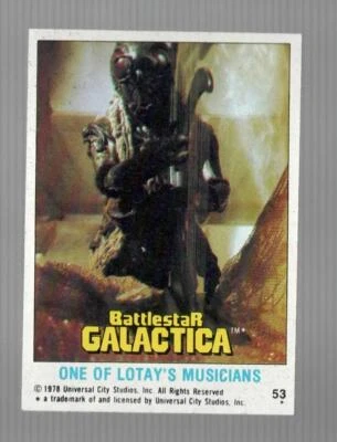 Topps Battlestar Galactica 1978 uno de los músicos de Lotay #53 excelente Foto 1 de 2