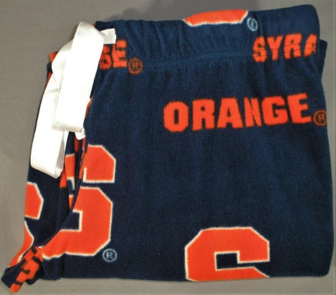 Juniors Medium Syracuse Orange Navy Blue Fleece Lounge Sleep Pants - EUC Cover