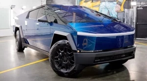 Tesla Cybertruck DIY PPF Paint Protection Film Change Gloss Metallic Sepang Blue - Picture 1 of 11