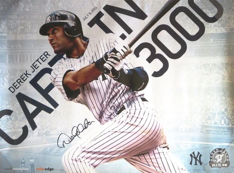 2011 NEW YORK YANKEES DEREK JETER "3,000 HIT" SGA POSTER Cover