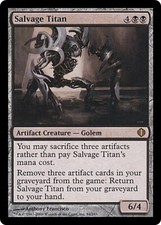 SALVAGE TITAN ~mtg NM Shards Of Alara Rare x1