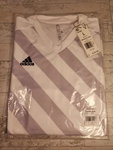 WOMEN'S JERSEY ADIDAS JERSEY WHITE/ SILVER COLOR SIZE LARGE - Picture 1 of 8