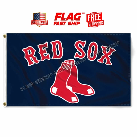 Boston Red Sox Flag 3x5 FT Banner Logo Grommets Fast FREE Shipping US Seller Cover