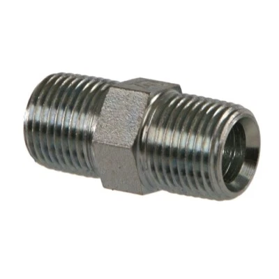 PROSOURCE High Pressure Fitting 1/4"M x 1/4" M Hex Pipe Nipple Connector 156971