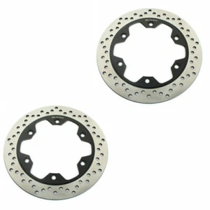 2x Round Front Brake Rotors For Honda VFR750F Interceptor VF1000F 83-87 CBR600F - Picture 1 of 5
