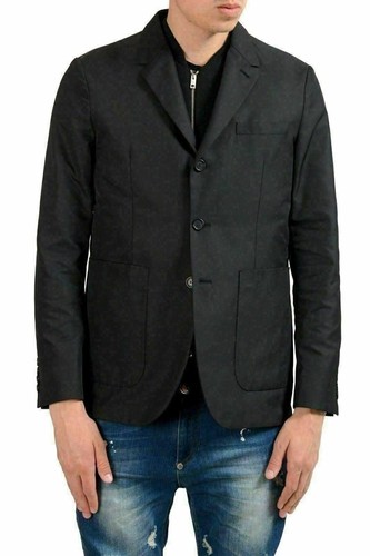Cappotto sportivo Burberry London da uomo nero da incasso US 36 IT 46