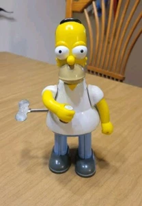 HOMER SIMPSON WIND-UP FIGURE DRINKING BEER WALKS Vintage Rare - Picture 1 of 24