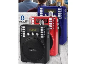 Supersonic SC-1443BT Mini PA Speaker +Bluetooth +USB/SD/FM +Microphone/Headset - Picture 1 of 4