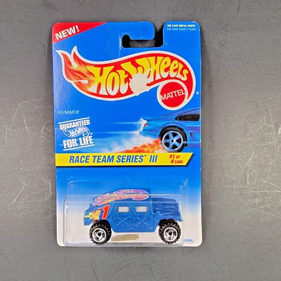 Vintage Hot Wheels 1997 RACE TEAM SERIES III - HUMMER H1 - Blue/HW Livery - NOS - Image 1 of 4