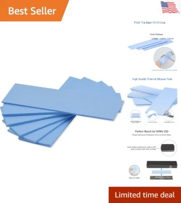 Paquete versátil de 6 almohadillas de enfriamiento de silicona - 3 espesores para seguridad electrónica Foto 1 de 4