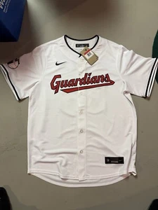NWT Nike Men’s Cleveland Guardians Steven Kwan #38 White Limited Vapor Jersey L - Picture 1 of 6