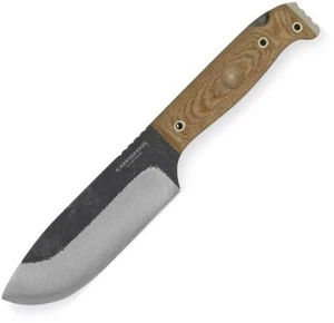 Condor Selknam Natural Canvas Micarta Handle 1075HC Steel Fixed Knife 392151HC - Picture 1 of 2
