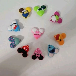 Mickey Minnie Monsters Inc Toy Story Ears Croc Shoe Charms Set of 10 - Picture 1 of 3
