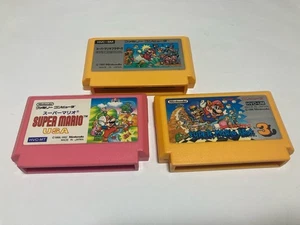 Super Mario Bros USA+3+1 Greatest Titles Lot Nintendo Famicom FC B Japan import - Picture 1 of 3