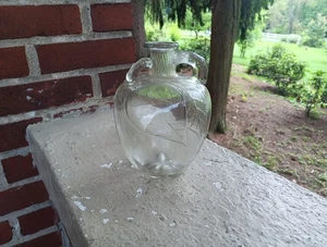 VINTAGE WHITE HOUSE APFELESSIG GLAS AUSGIESSER GEPRÄGTE BLÄTTER FLASCHE #2 - Bild 1 von 6