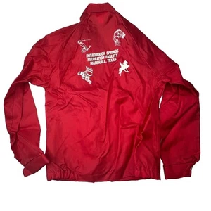 VTG Rosborough Springs Pavilion Red Jacket Size S Windbreaker Marshall TX - Picture 1 of 5