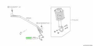 Bracket-Strut Bar, Right For: Subaru Impreza GDB STI 01-07 - Picture 1 of 1