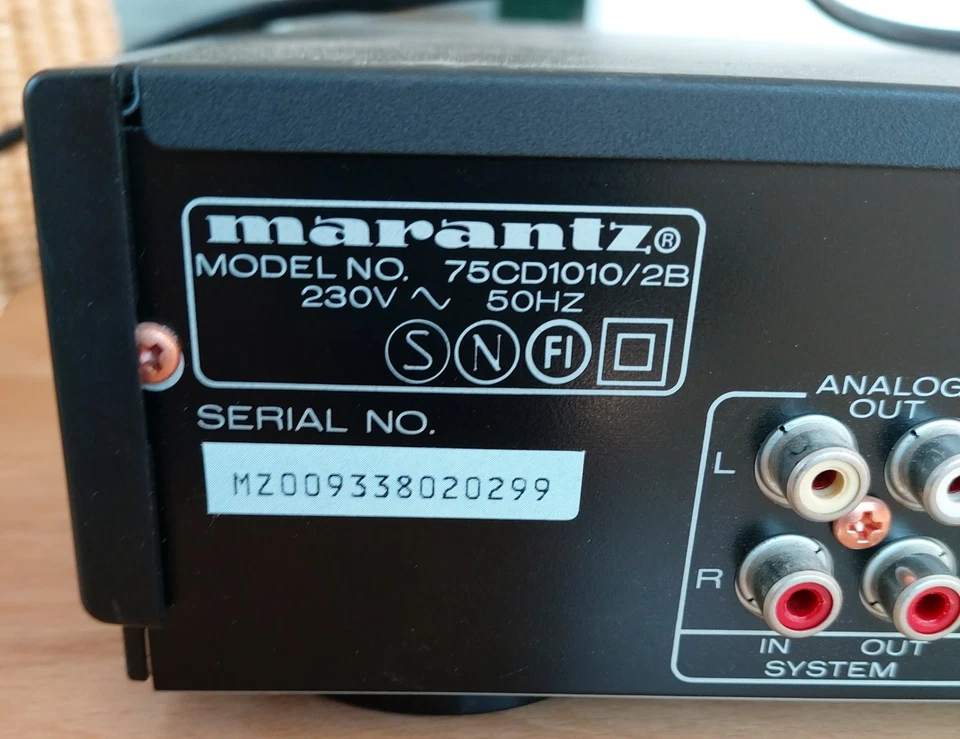 MARANTZ CD 75 DX CD Player CD 1010 Model 75 CD 1010/2B - Bild 1 von 1