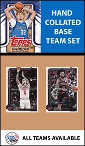 2025-26 Topps NBA Flagship Team Set Chicago Bulls Coby White - Picture 1 of 3